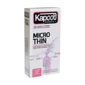 بسته‌بندی کاندوم کاپوت مدل Micro Thin تعداد ۱۲ عدد
