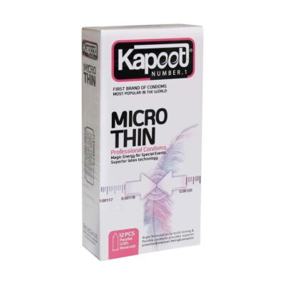 بسته‌بندی کاندوم کاپوت مدل Micro Thin تعداد ۱۲ عدد