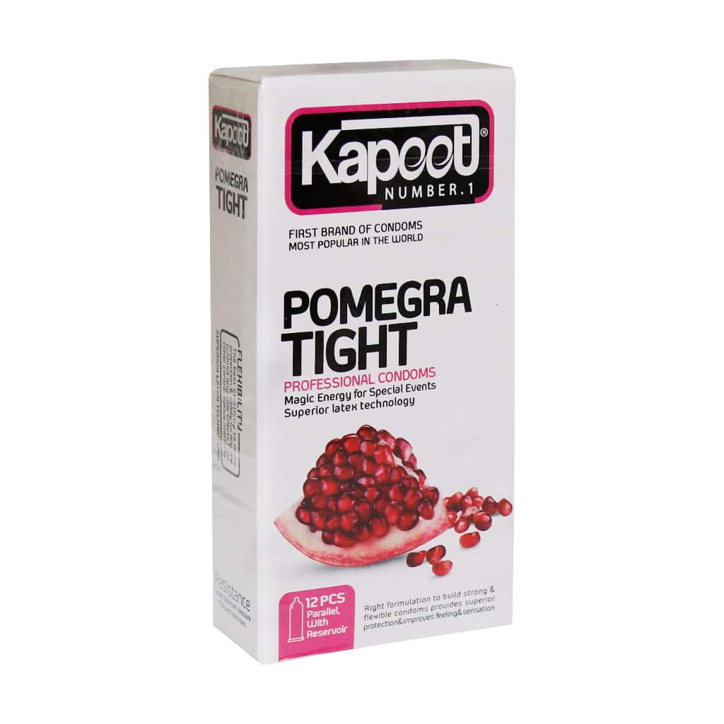 کاندوم کاپوت مدل Pomegra Tight تعداد ۱۲ عدد کاندوم کاپوت مدل Pomegra Tight تعداد ۱۲ عدد