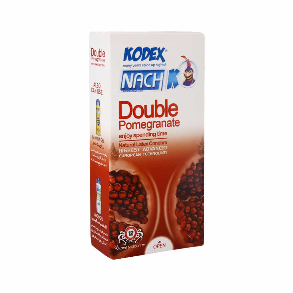 Nach-Kodex-Double-Pomegranate بسته بندی کاندوم دابل انار کدکس مدل Double Pomegranate اصل