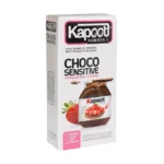بسته کاندوم شکلاتی نوتلا کاپوت مدل Choco Sensitive بسته ۱۲ عددی اصل