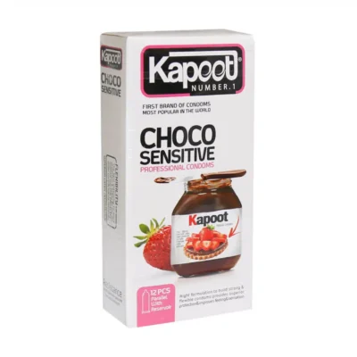 بسته کاندوم شکلاتی نوتلا کاپوت مدل Choco Sensitive بسته ۱۲ عددی اصل