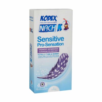 جعبه کاندوم سنستیو کدکس مدل Sensitive بسته ۱۲ عددی اصل