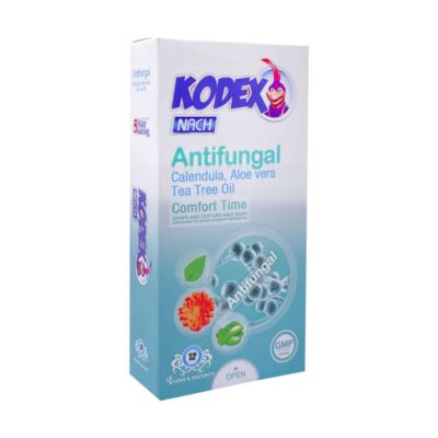 جعبه کاندوم ضد قارچ کدکس مدل Antifungal بسته ۱۲ عددی اصل